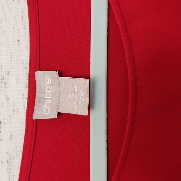 NWOT Red Flutter Sleeve Blouse - Picture 3 of 5